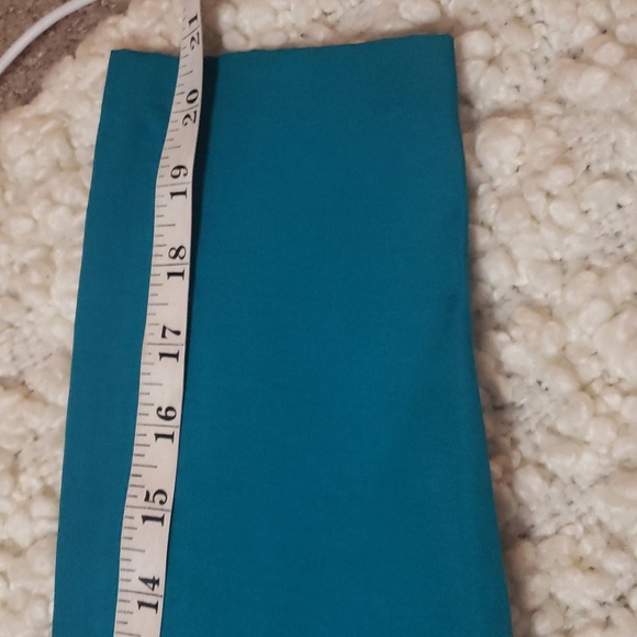 Vintage 80/90s women's 2pc skirt set medium turquoise - Picture 9 of 9